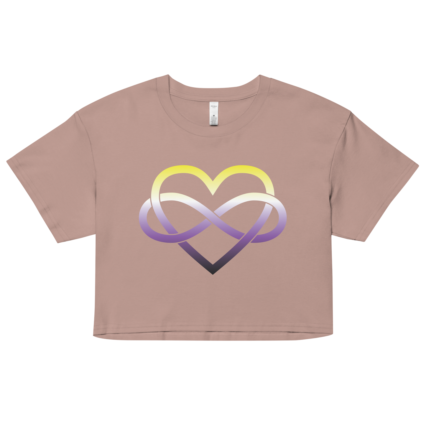 Polyamory Infinity Heart - Non-binary Women’s crop top