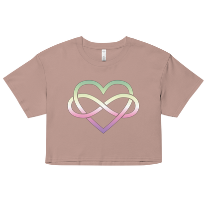 Polyamory Infinity Heart - Genderfae Women’s crop top