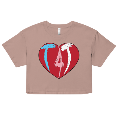 T4T Heart Women’s crop top