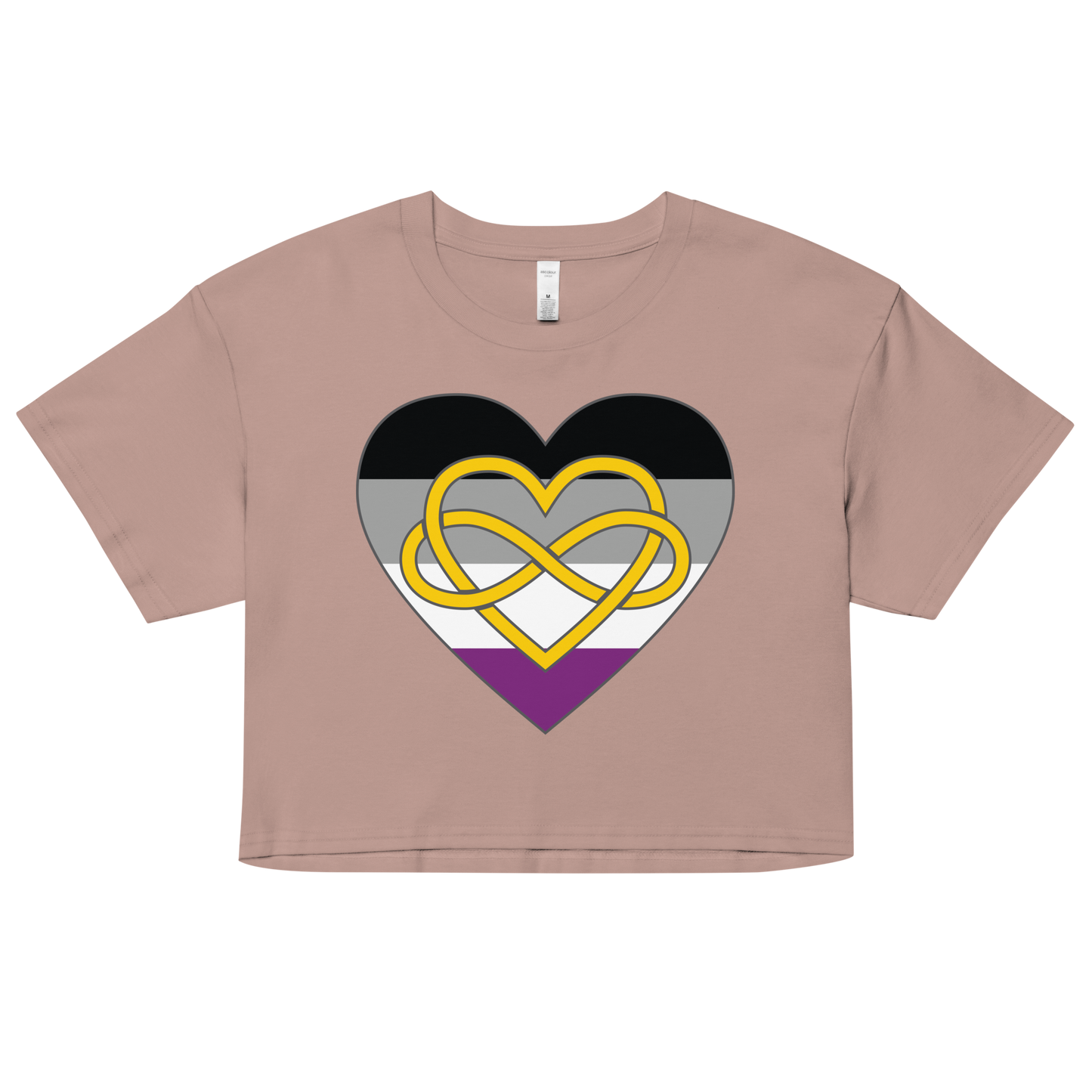 Polyamory Infinity Heart Asexual Pride Women’s crop top