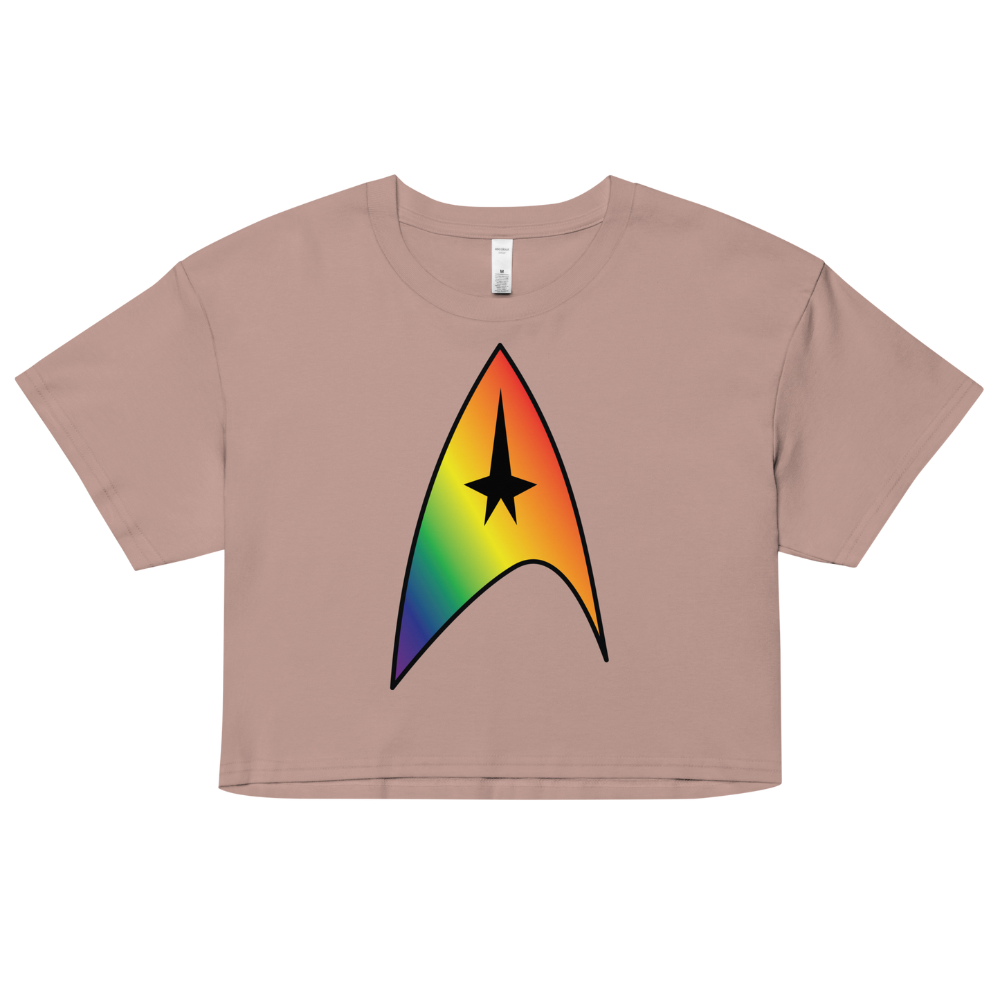 Starfleet Insignia - Rainbow Pride Women’s crop top