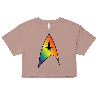 Starfleet Insignia - Rainbow Pride Women’s crop top