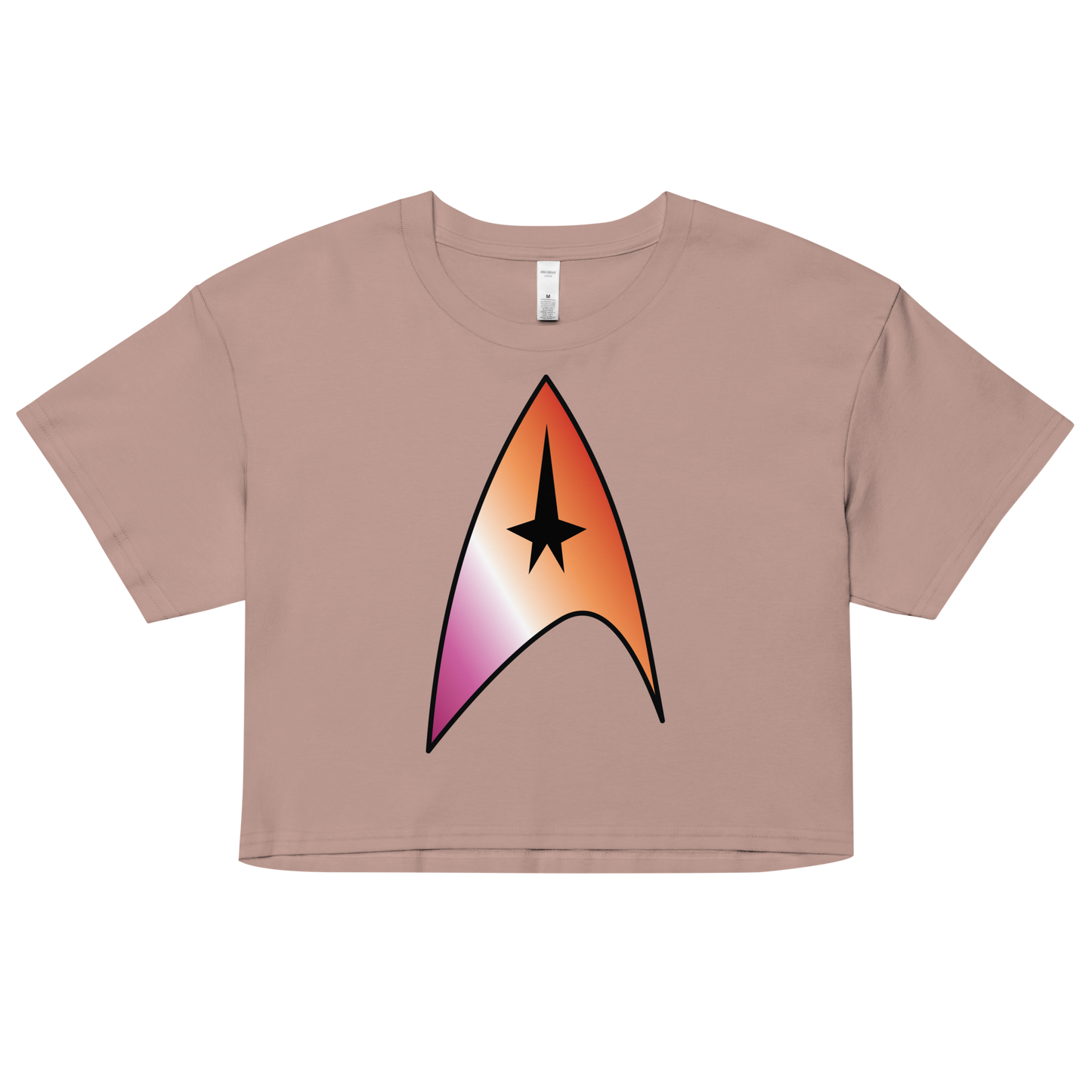 Starfleet Insignia - Lesbian Pride Women’s crop top