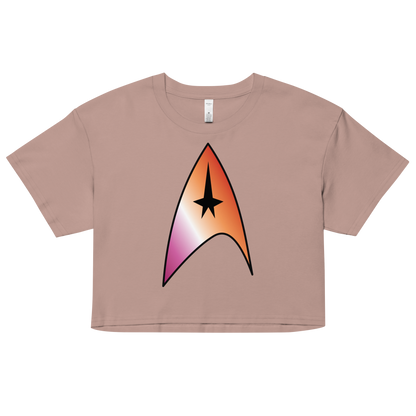 Starfleet Insignia - Lesbian Pride Women’s crop top