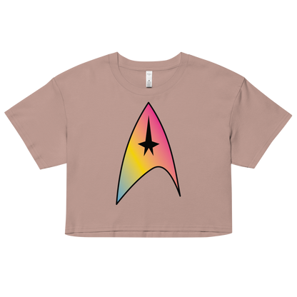 Starfleet Insignia - Pansexual Pride Women’s crop top