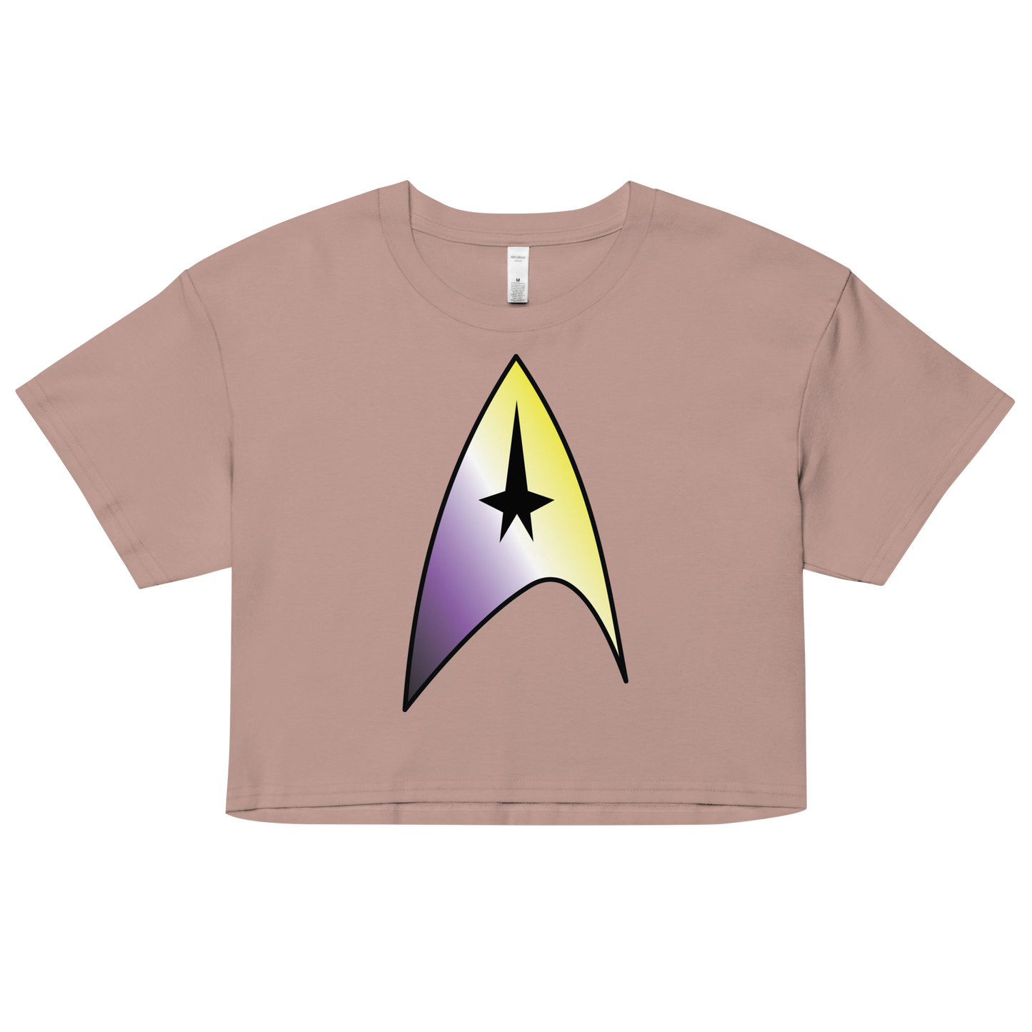 Starfleet Insignia - Non-binary Pride Women’s crop top