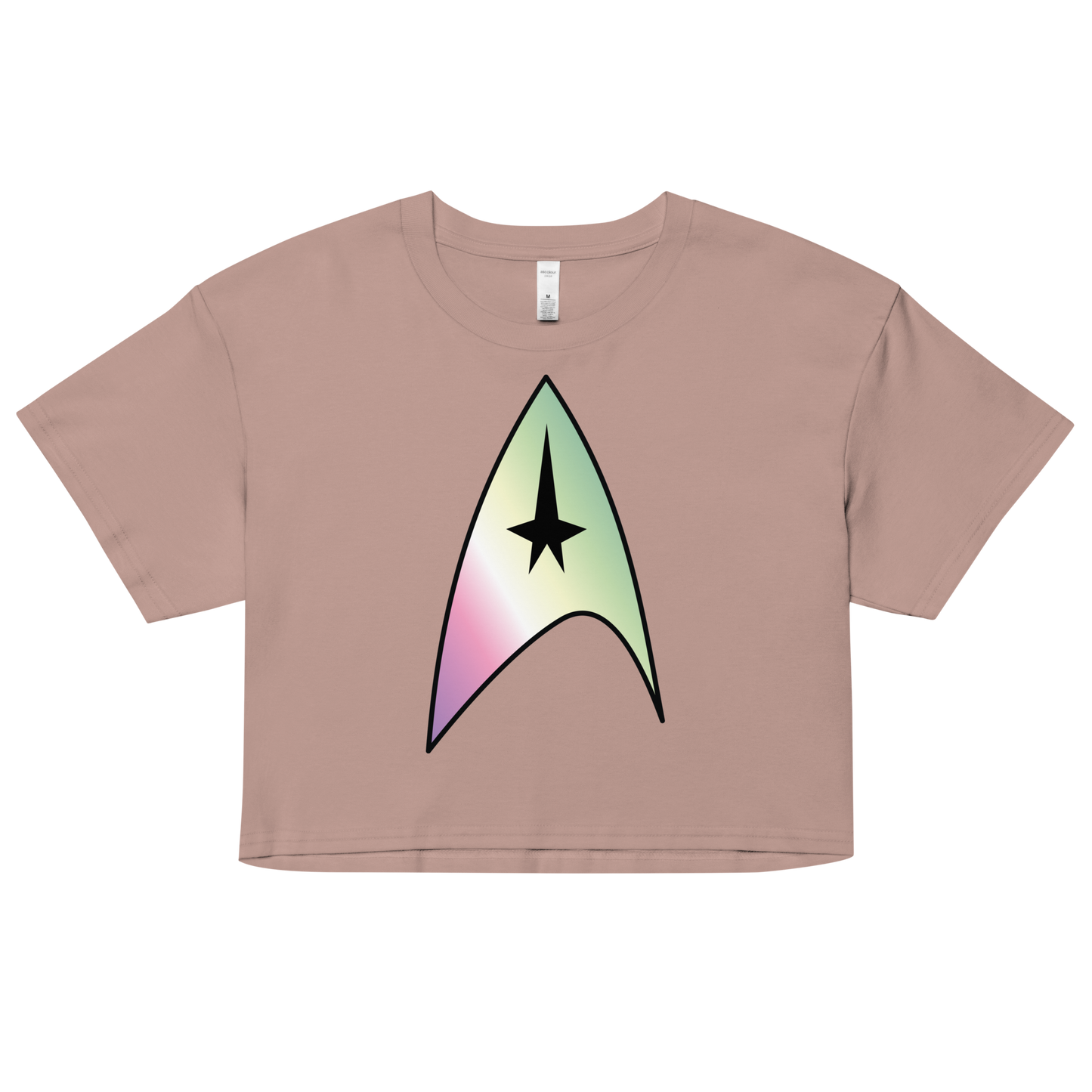 Starfleet Insignia - Genderfae Pride Women’s crop top