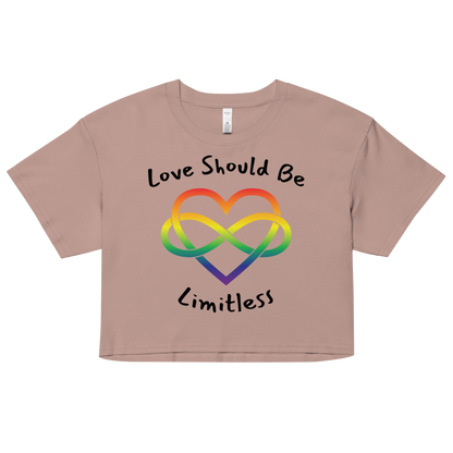 Love Should Be Limitless Women’s crop top