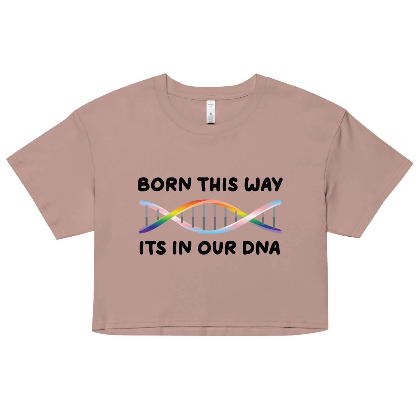 Born This Way - Rainbow/Trans Women’s crop top