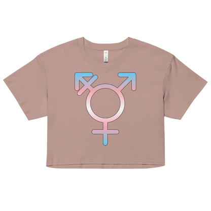 Transgender Symbol - Trans Pride Women’s crop top