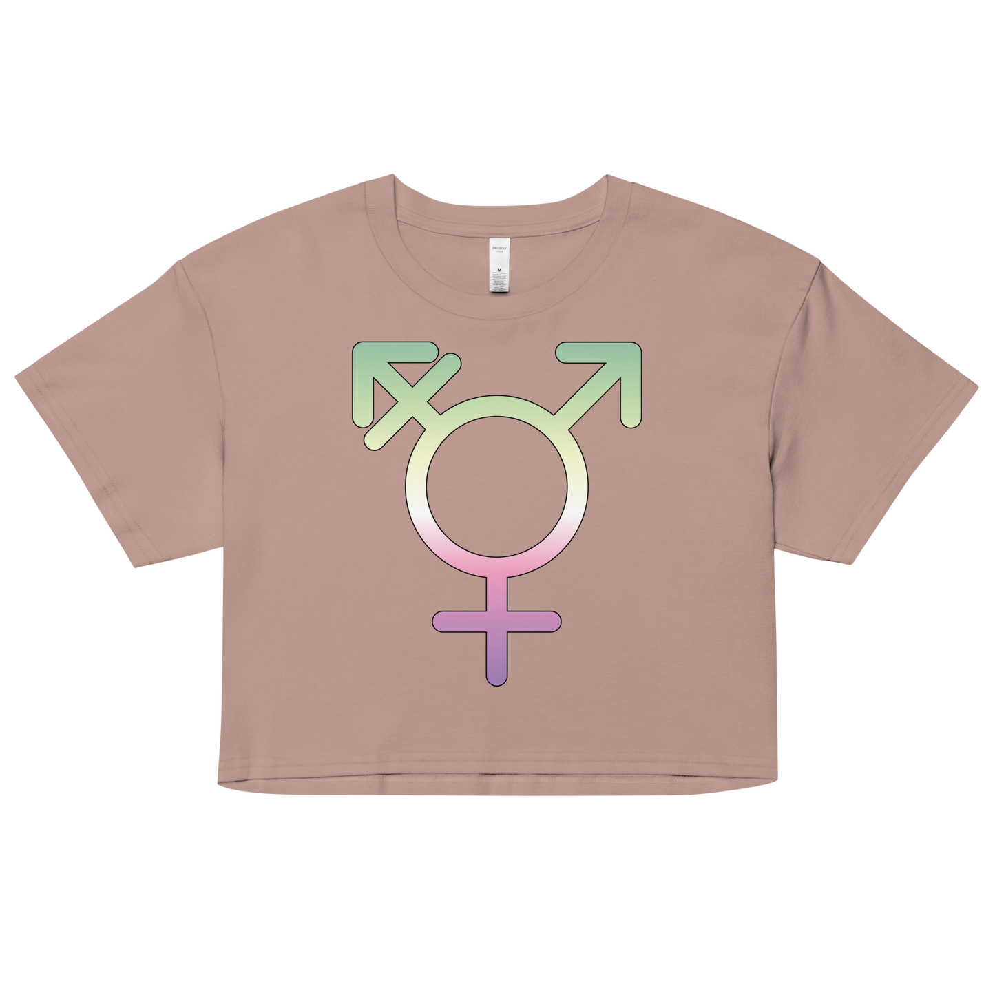 Transgender Symbol - Genderfae Pride Women’s crop top