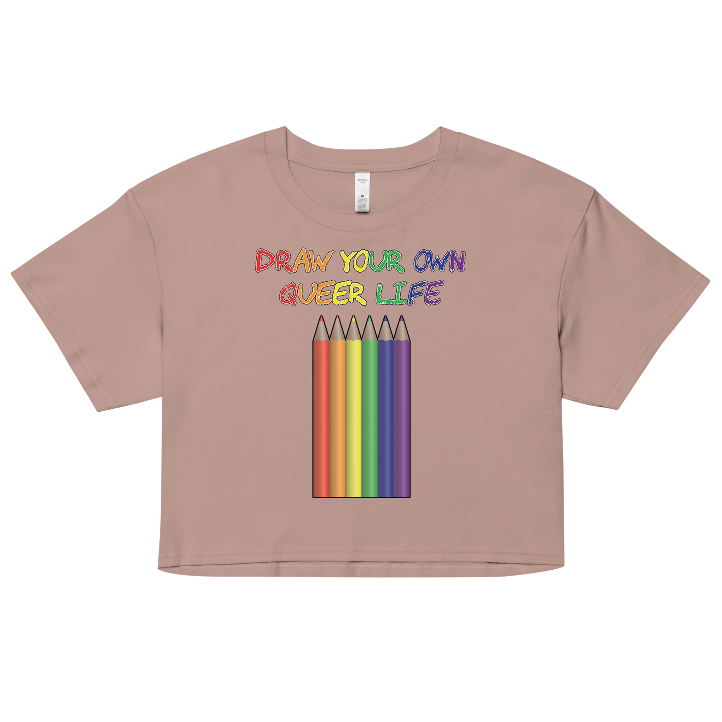 Draw Your Own Queer Life Women’s crop top