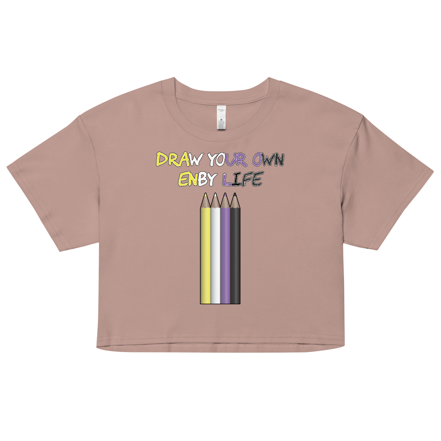 Draw Your Own Enby Life Women’s crop top