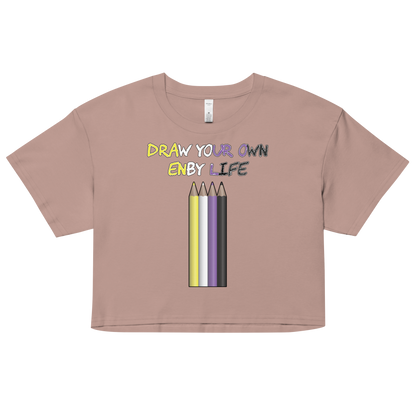 Draw Your Own Enby Life Women’s crop top