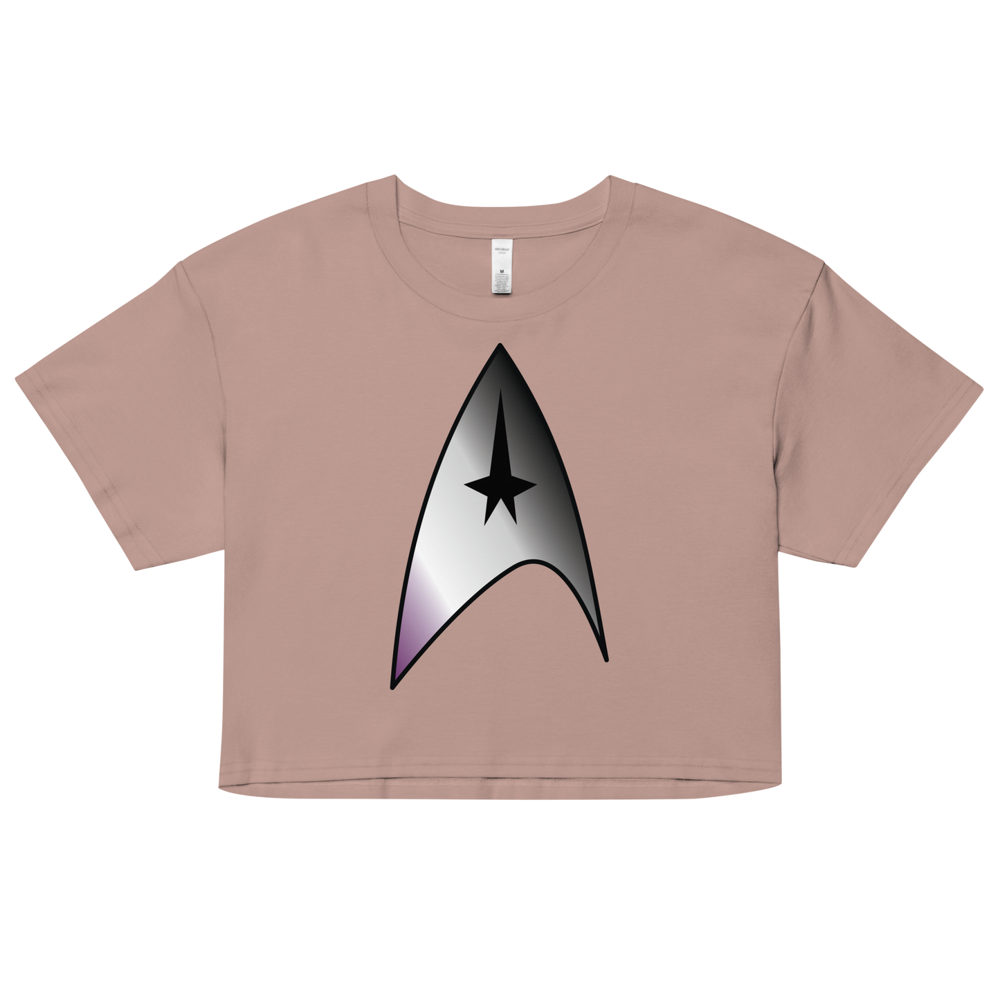 Starfleet Insignia - Asexual/Demisexual Pride Women’s crop top