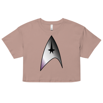 Starfleet Insignia - Asexual/Demisexual Pride Women’s crop top