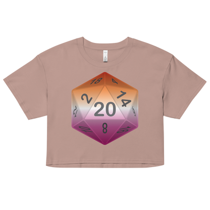 Pride Dice - Lesbian Women’s crop top