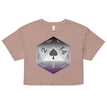 Pride Dice - Asexual Women’s crop top