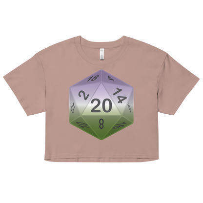 Pride Dice - Genderqueer Women’s crop top