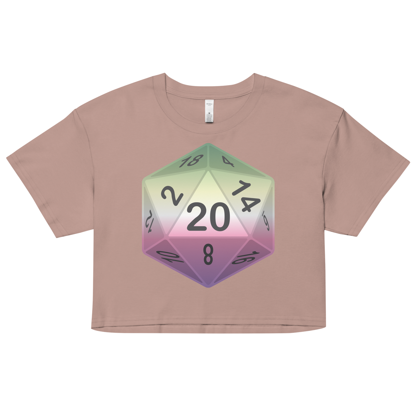 Pride Dice - Genderfae Women’s crop top