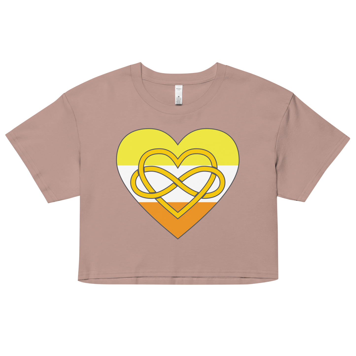 Polyamory Infinity Heart Maverique Pride Women’s crop top