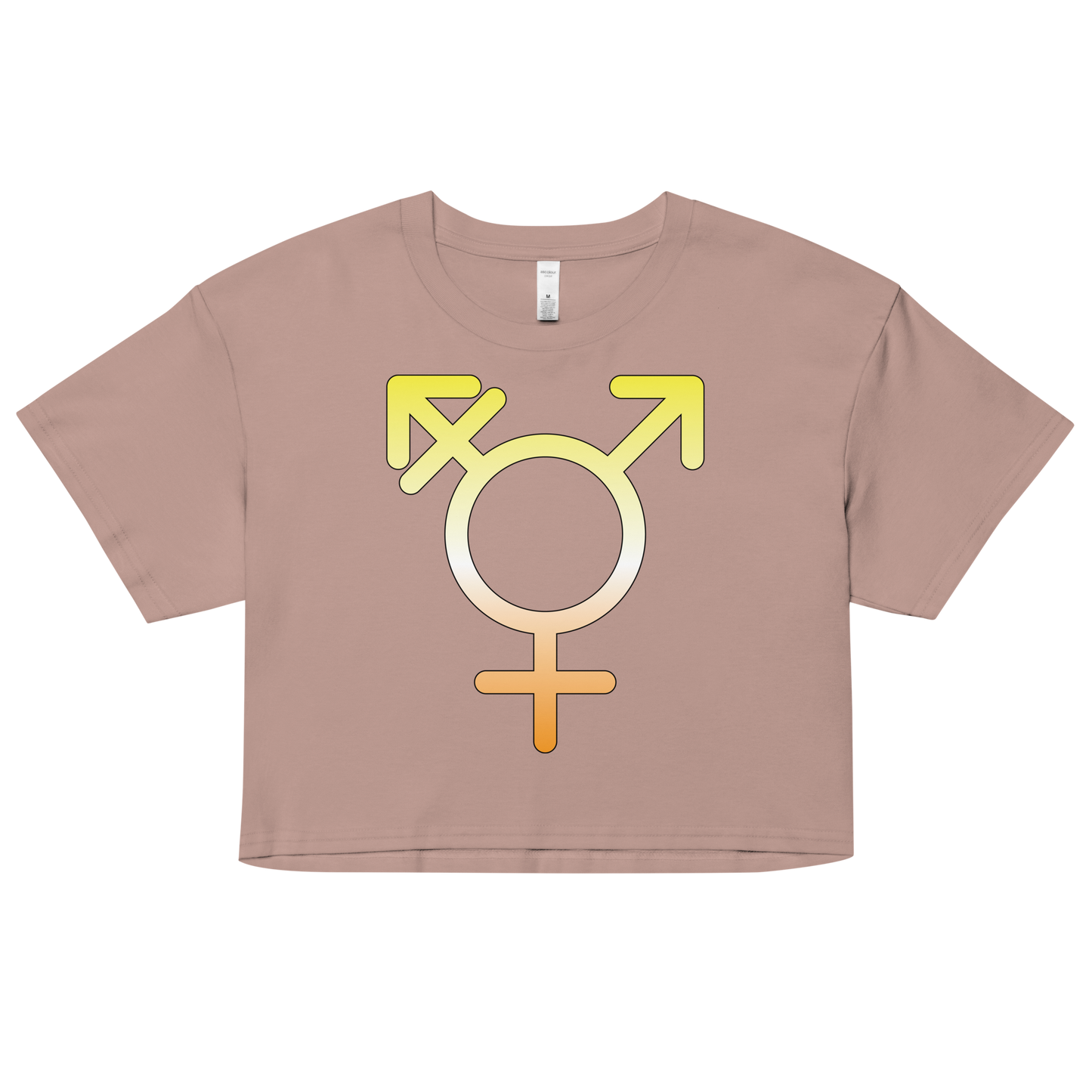 Transgender Symbol - Maverique Pride Women’s crop top