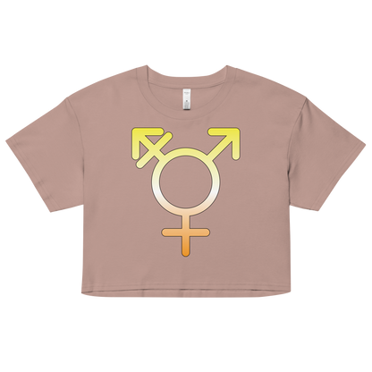 Transgender Symbol - Maverique Pride Women’s crop top