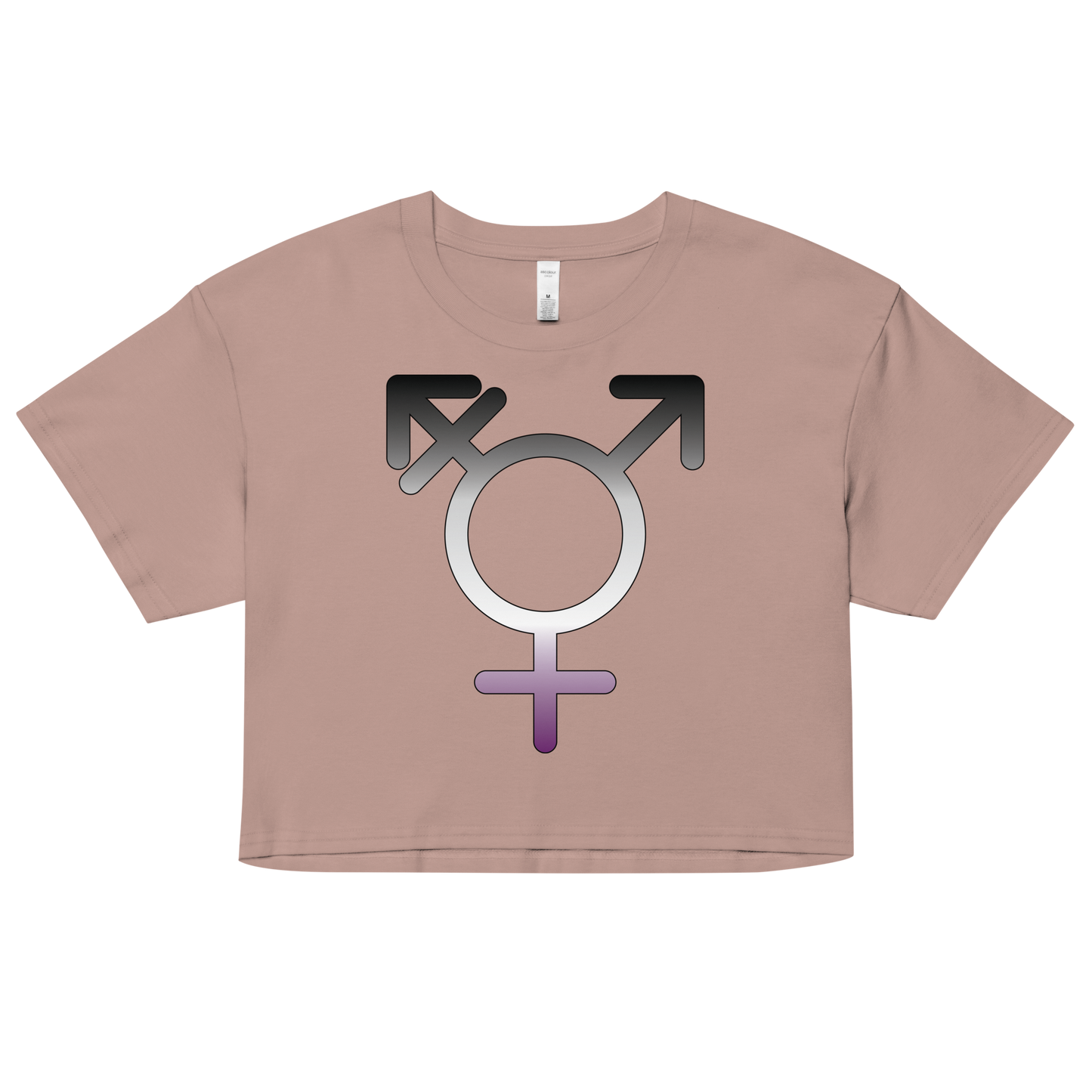 Transgender Symbol - Asexual/Demisexual Pride Women’s crop top