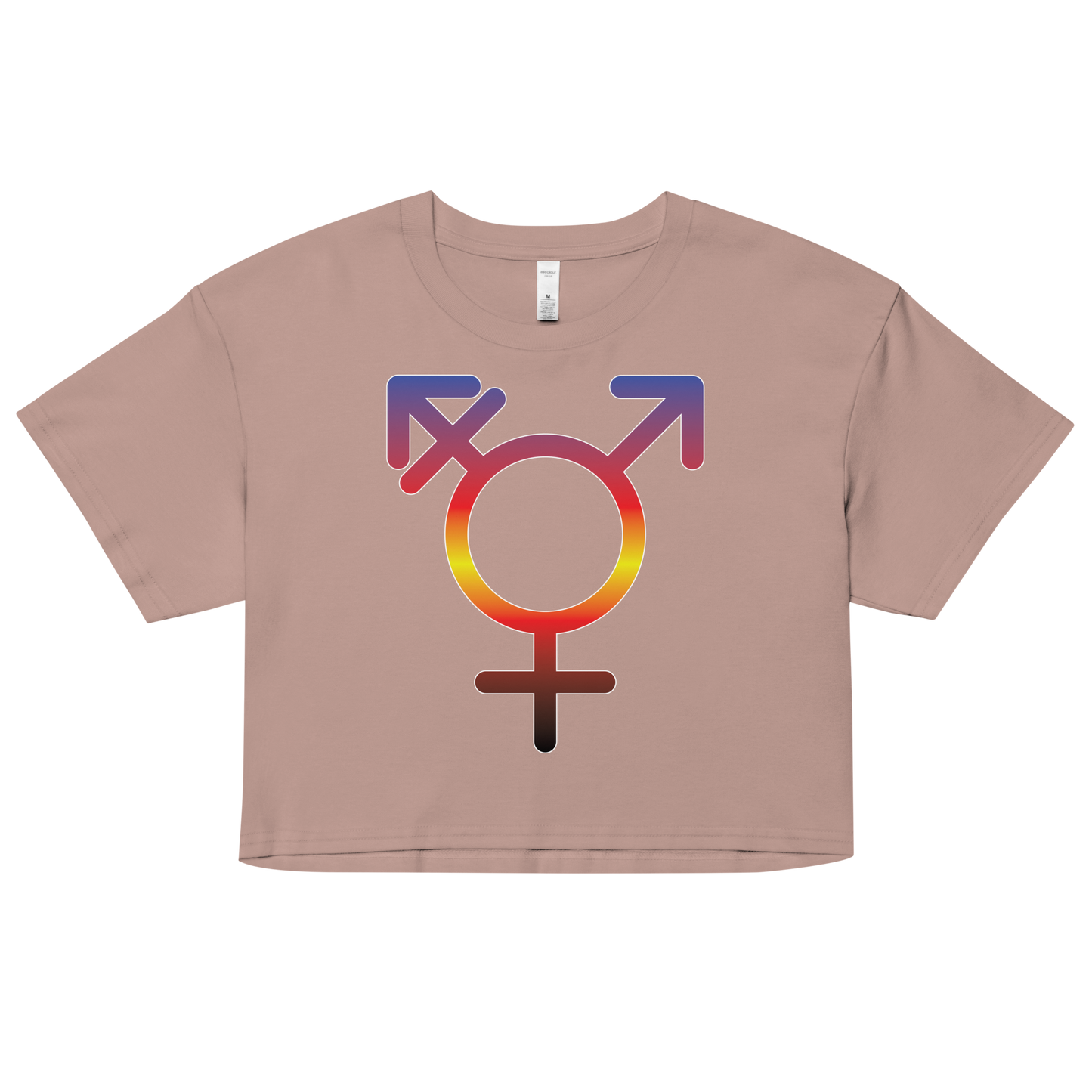 Transgender Symbol - Polyamory Pride Women’s crop top