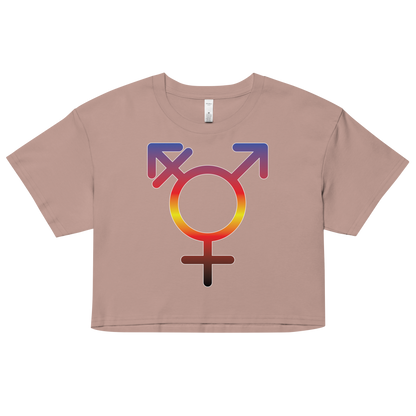 Transgender Symbol - Polyamory Pride Women’s crop top