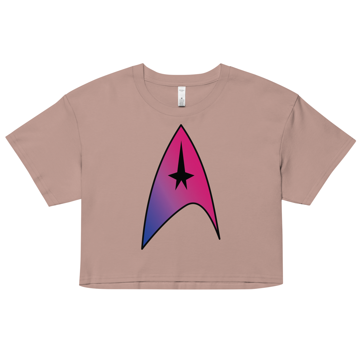 Starfleet Insignia - Bisexual Pride Women’s crop top