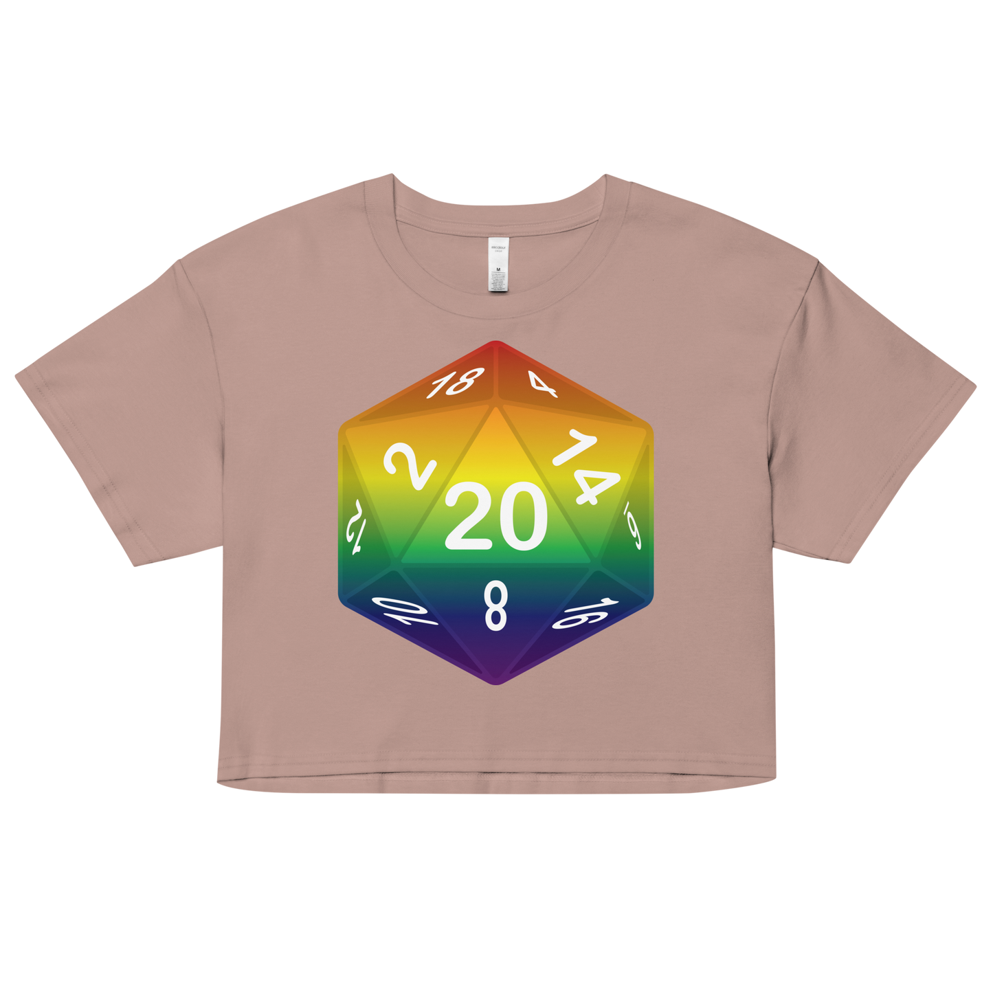 Pride Dice - Rainbow Women’s crop top