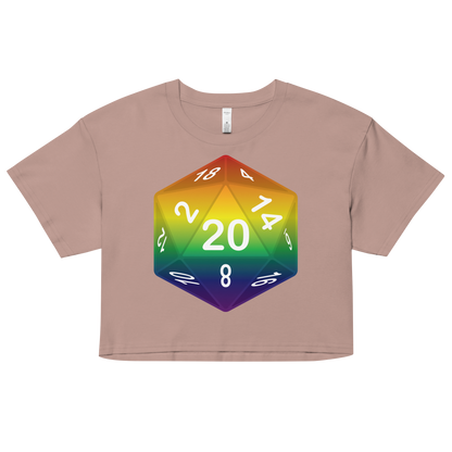 Pride Dice - Rainbow Women’s crop top