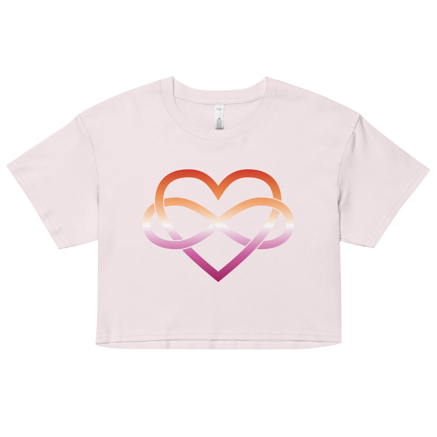 Polyamory Infinity Heart - Lesbian Women’s crop top