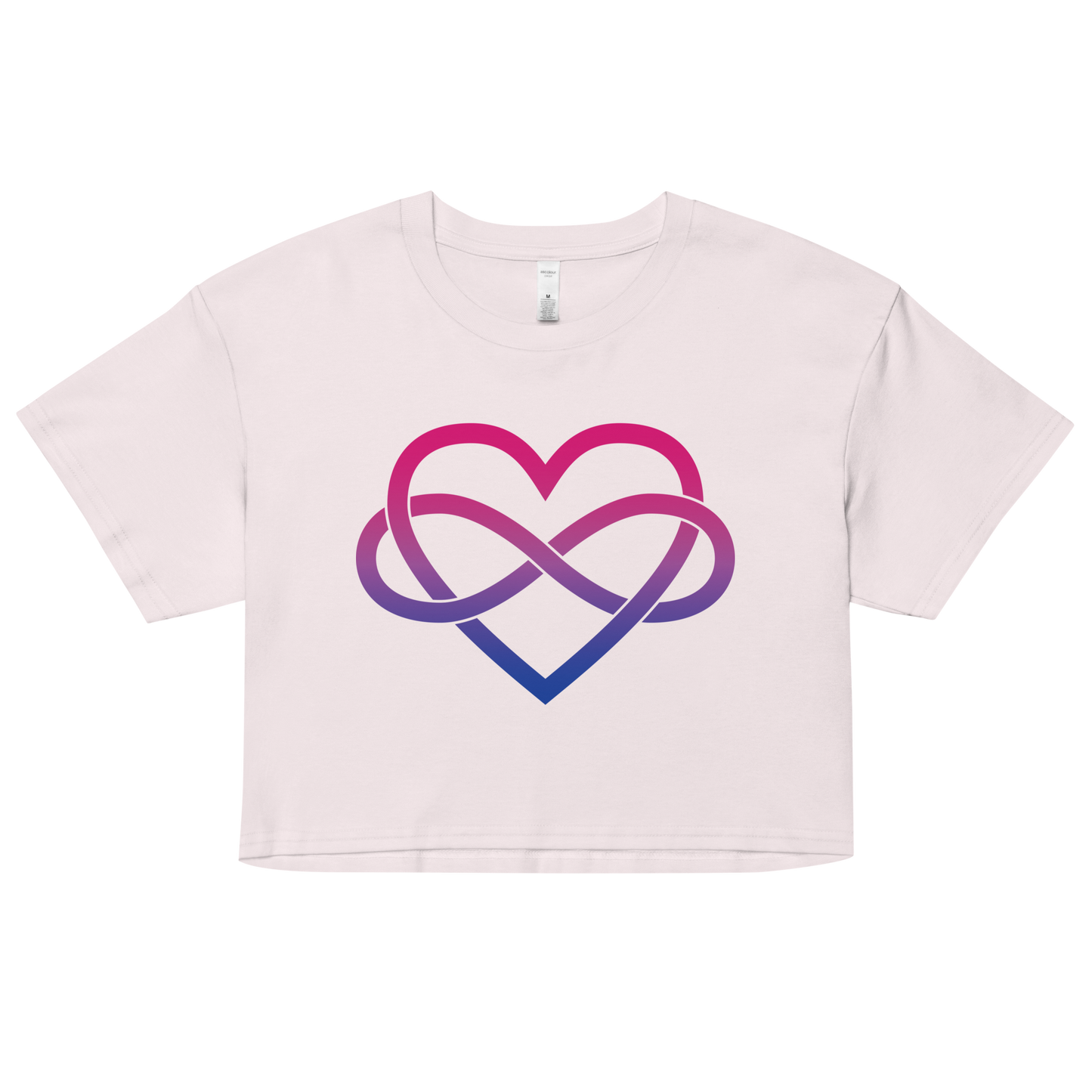 Polyamory Infinity Heart - Bisexual Women’s crop top