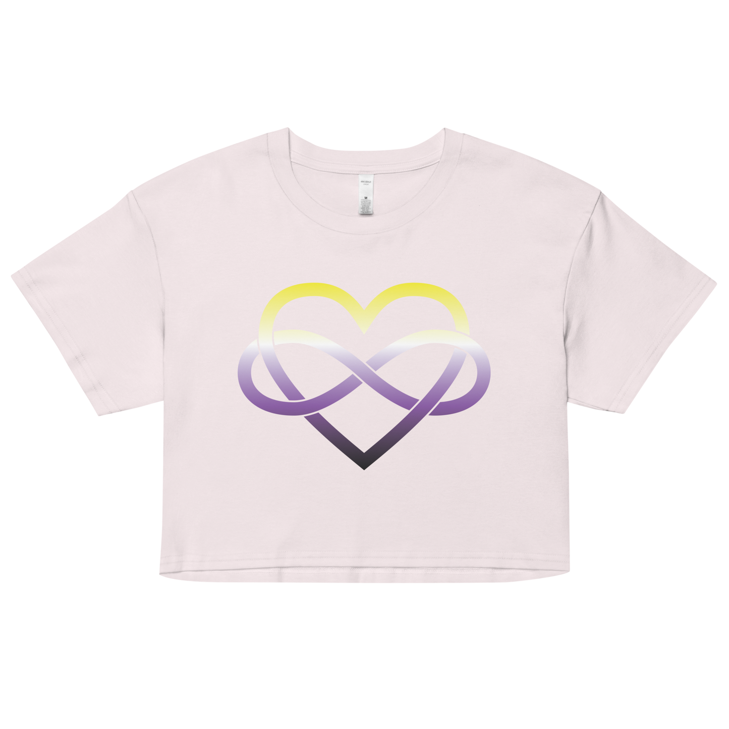 Polyamory Infinity Heart - Non-binary Women’s crop top