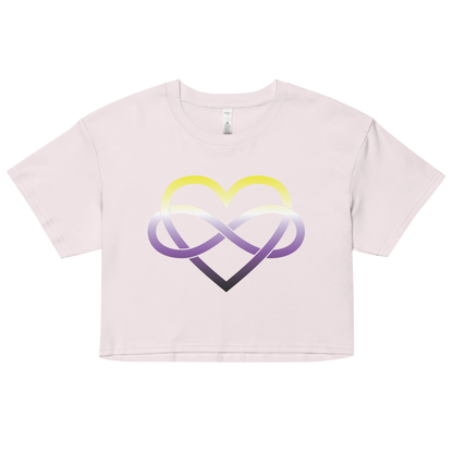 Polyamory Infinity Heart - Non-binary Women’s crop top