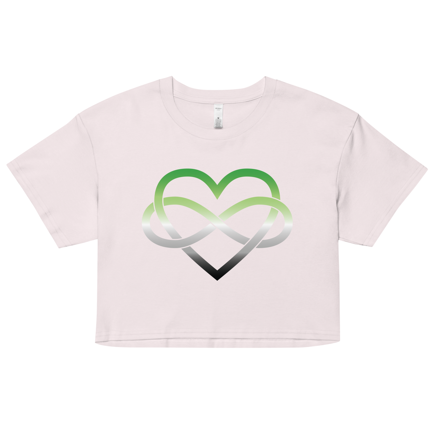 Polyamory Infinity Heart - Aromantic Women’s crop top