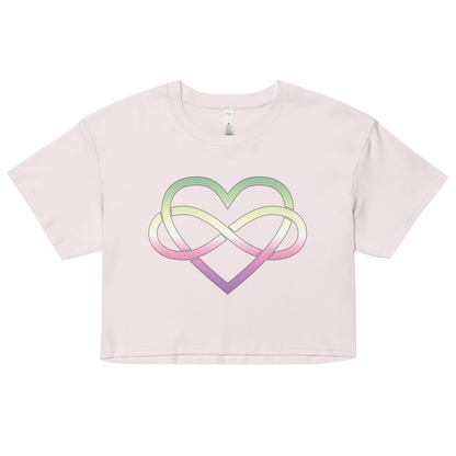 Polyamory Infinity Heart - Genderfae Women’s crop top