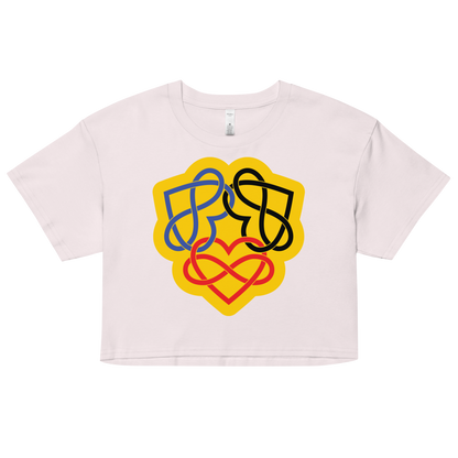 Poly Infinity Hearts Interlocked Women’s crop top