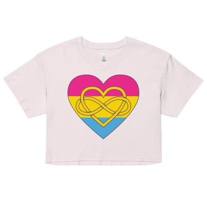 Polyamory Infinity Heart Pansexual Pride Women’s crop top