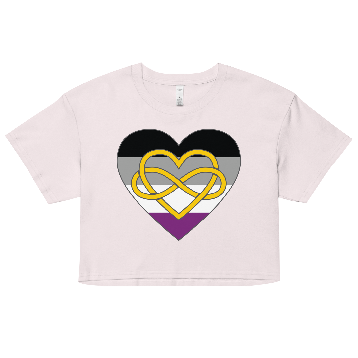 Polyamory Infinity Heart Asexual Pride Women’s crop top