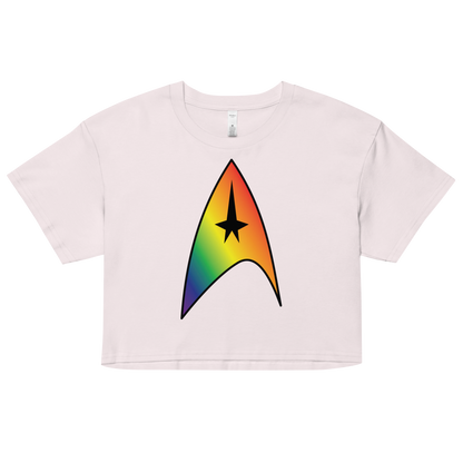 Starfleet Insignia - Rainbow Pride Women’s crop top