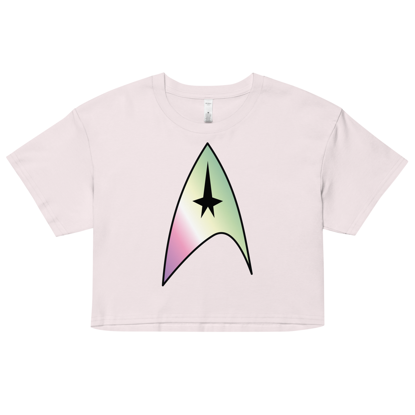 Starfleet Insignia - Genderfae Pride Women’s crop top