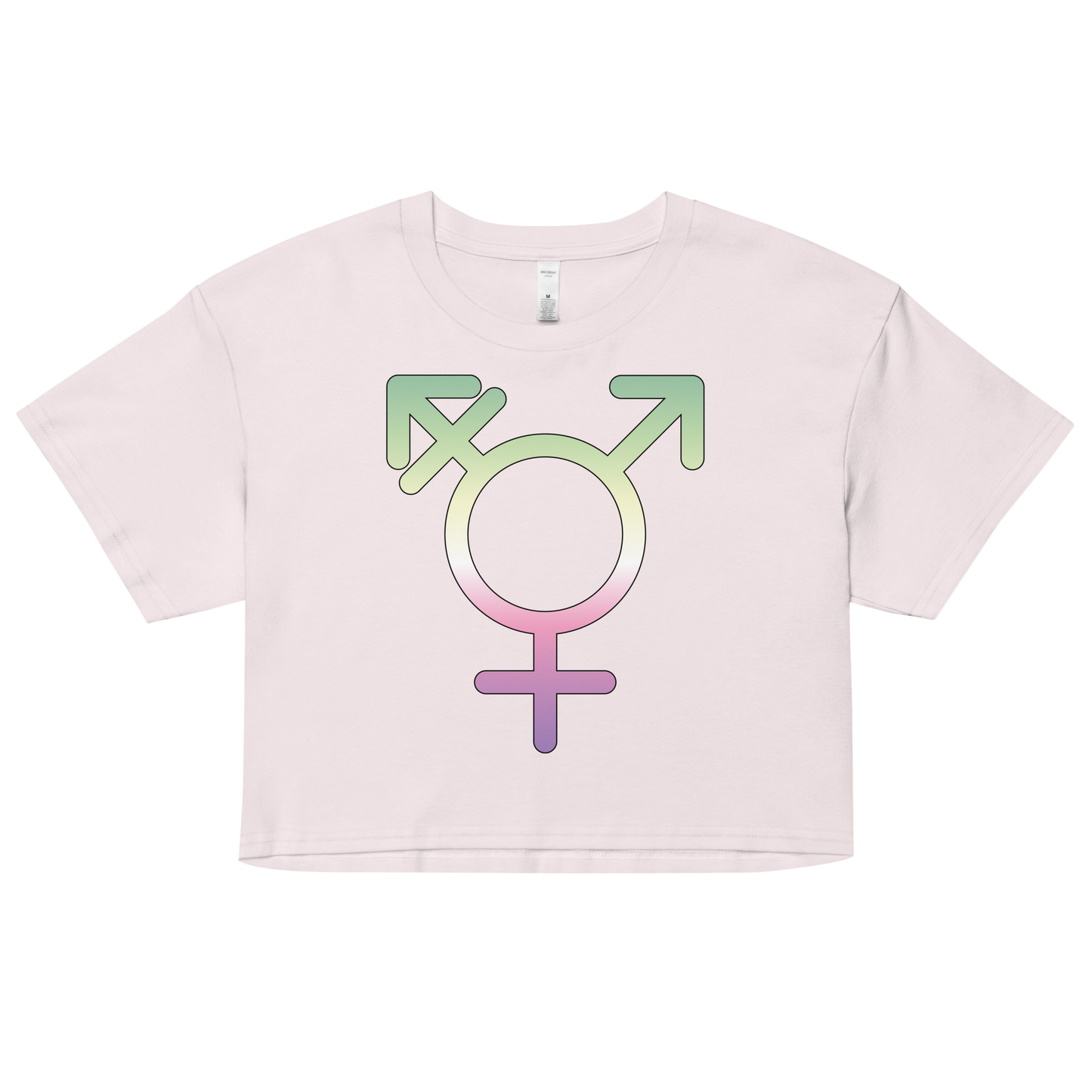 Transgender Symbol - Genderfae Pride Women’s crop top