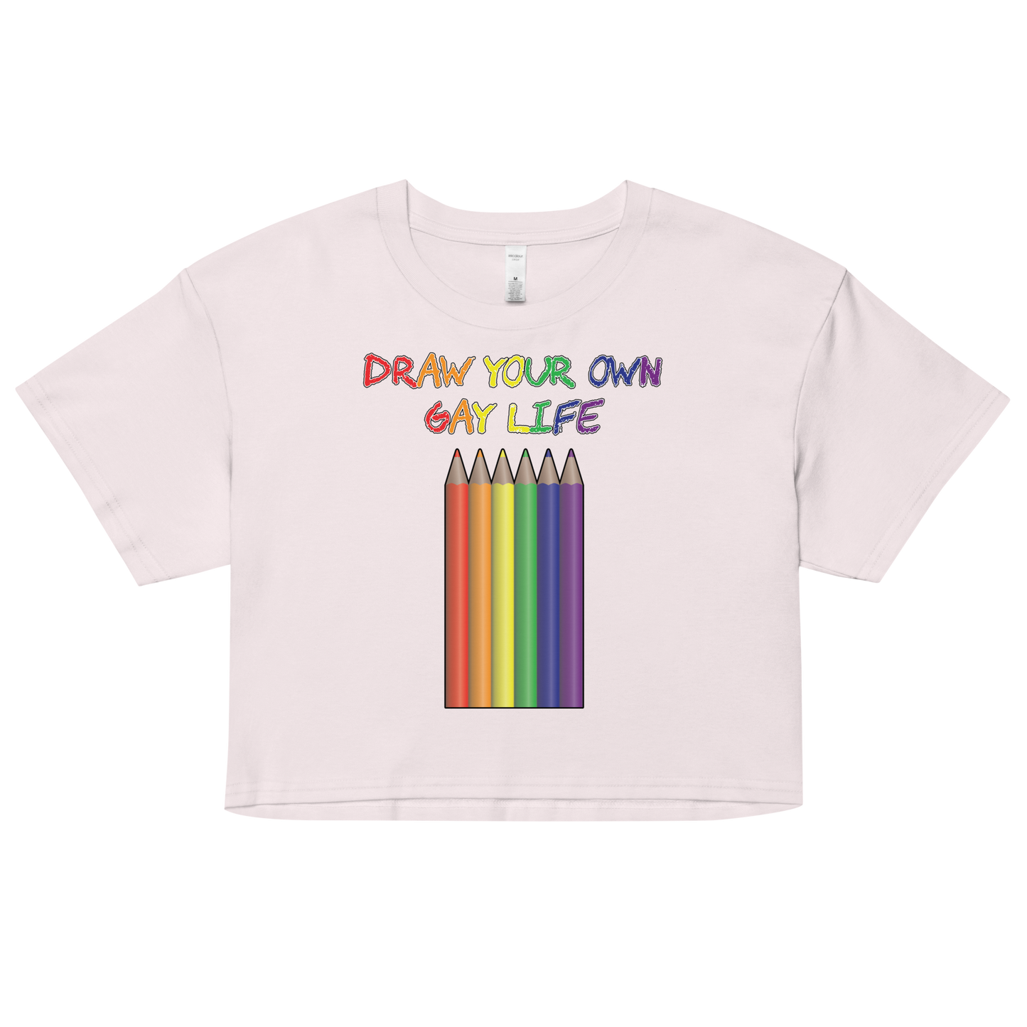 Draw Your Own Gay Life Women’s crop top