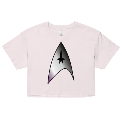 Starfleet Insignia - Asexual/Demisexual Pride Women’s crop top