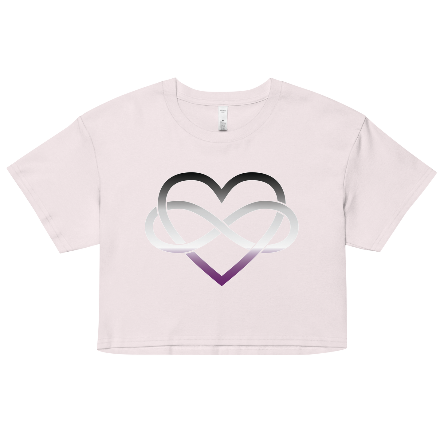 Polyamory Infinity Heart - Asexual/Demisexual Women’s crop top