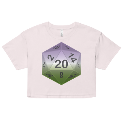 Pride Dice - Genderqueer Women’s crop top