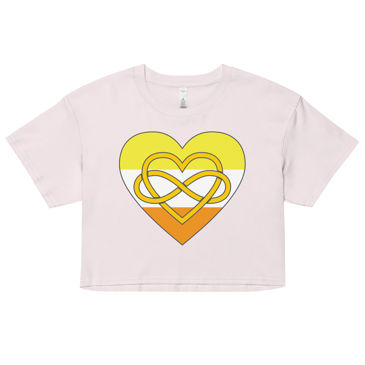 Polyamory Infinity Heart Maverique Pride Women’s crop top